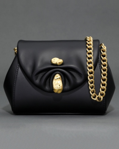 Alexis Bittar Ruched Pillow Handbag - Black