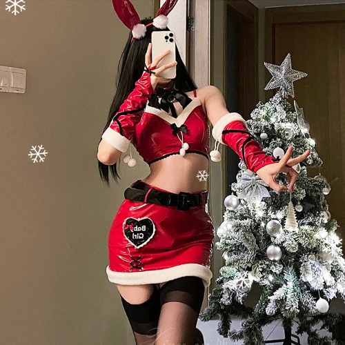 Santa's Baby Girl Latex Bunny Set | Default Title