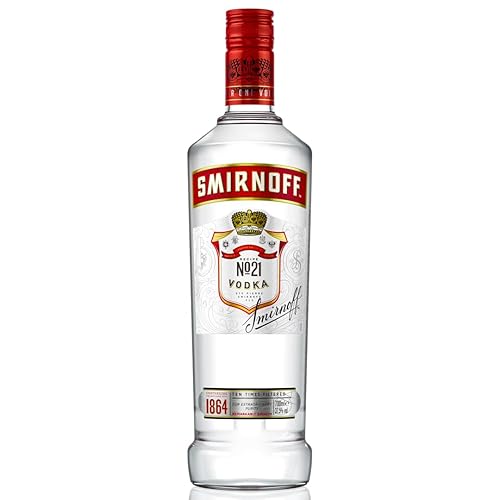 Smirnoff Red Label No.21 Vodka | Premium - Wodka | amerikanischer | handgefertigt in den USA | 37,5% vol | 700ml Einzelflasche | - 700 ml (1er Pack) - Red No. 21 - Single