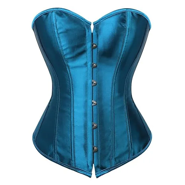 Grebrafan Klassische Corsage Party Korsage Damen Große Größen - 38-40 - Peacock Blau