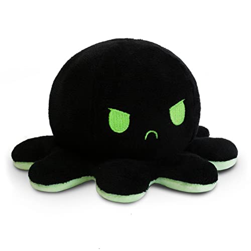 TeeTurtle | The Original Reversible Octopus Plushie | Patented Design | Sensory Fidget Toy for Stress Relief | Glow in The Dark | Show Your Mood Without Saying a Word! - Glow in the Dark