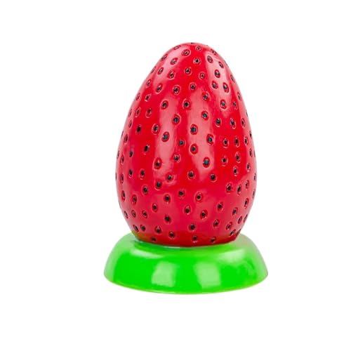 7.87 Inch Corn Shape Soft Silicone Realistic Dildo Adult Sex Toy, Dildo Soft Silicone For Women Realistic Corn Vegetable Big Anal Plug Flirting Masturbation Sex Toy Anal Plug (Size : Strawberry) - Strawberry