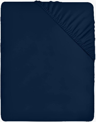 Utopia Bedding dra-på-lakan – djup ficka 35 cm (14 tum) – borstad mikrofiber (Marin blå, 180x200 cm) - 180x200 cm - Marin blå