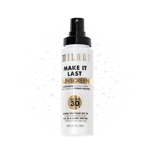 Milani Make It Last Sunscreen - Sunscreen Setting Spray with SPF 30 - Makeup Primer and Setting Spray with SPF30 Sunscreen, Long Lasting Makeup Finishing Spray - Make It Last SPF
