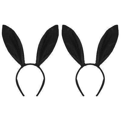 2 Women Satin Cute Animal Bunny Rabbit Long Ears Hair Hoop Band Cosplay Costume  | eBay
