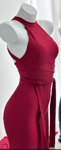 Soul Snatch | "Recolored Tiktok Viral" Snatched Virgin Killer Dress - M 120-150 pounds / Red