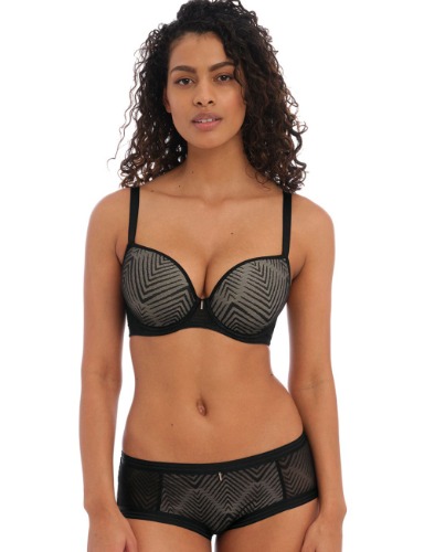 Freya Tailored UW Moulded Plunge T-Shirt Bra Black | 10F