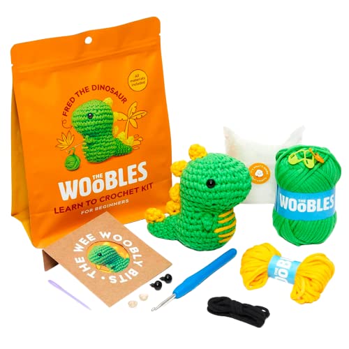 The Woobles Crochet Kit - Fred The Dinosaur
