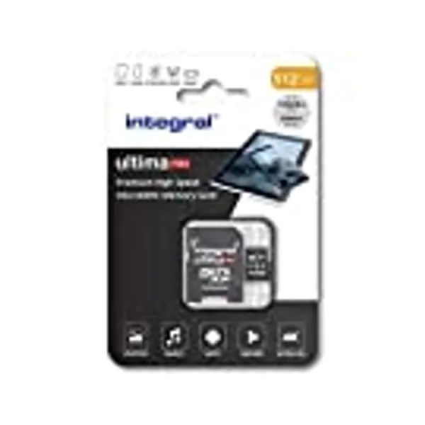 Integral 512GB Micro SD Card 4K Video Premium High Speed Memory Card SDXC Up to 100MB s Read Speed and 50MB s Write speed V30 C10 U3 UHS-I A2