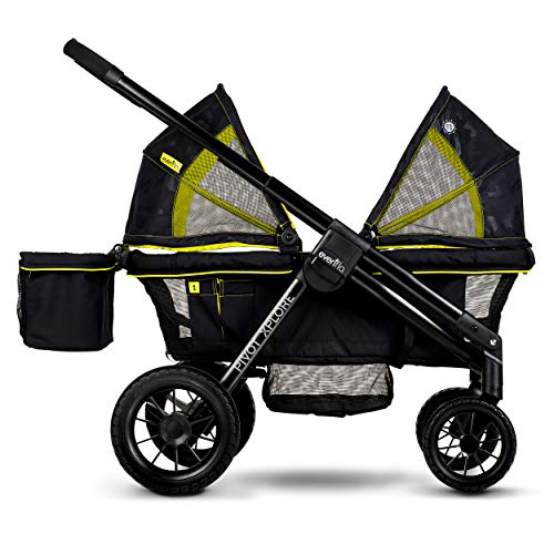 Evenflo Pivot Xplore All-Terrain Stroller Wagon (Wayfarer Black) - Pivot Xplore - Wayfarer Black