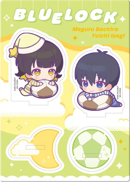 BLUELOCK - Yoichi Isagi & Meguru Bachira Buddycolle Acrylic Stand Set ( Good Night Ver. )