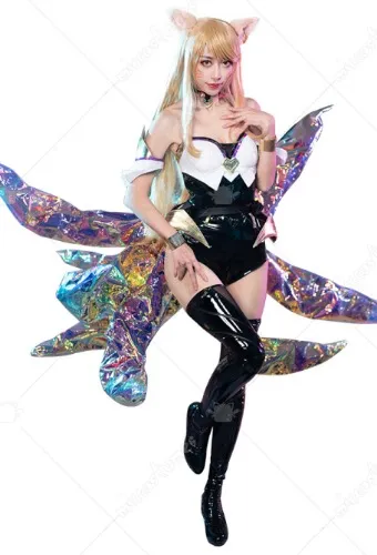 League of Legends K/DA Pop Star Girls Ahri Cosplay Costume