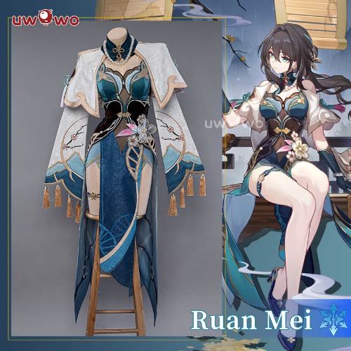 Uwowo Honkai Star Rail Ruan Mei RuanMei HSR Cosplay Costume - 【In Stock】M