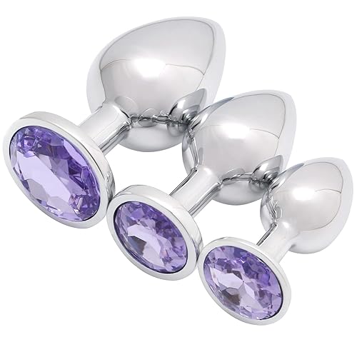 3 Pcs Butt Plug (Light Purple)