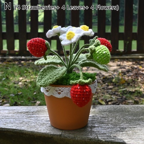 Crochet Strawberry Plants - Style 3
