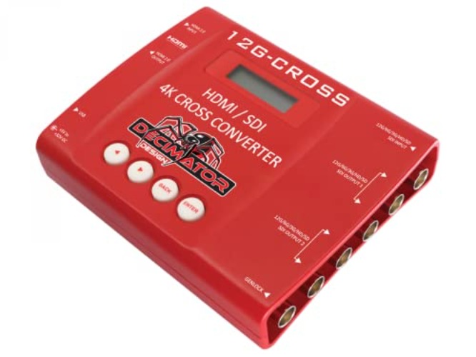 Decimator 12G-CROSS 4K HDMI/SDI Cross Converter with Scaling and Frame Rate Conversion