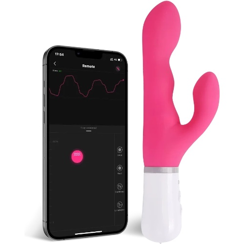 Lovense Nora Bluetooth remote control G spot thrusting rabbit vibrator!