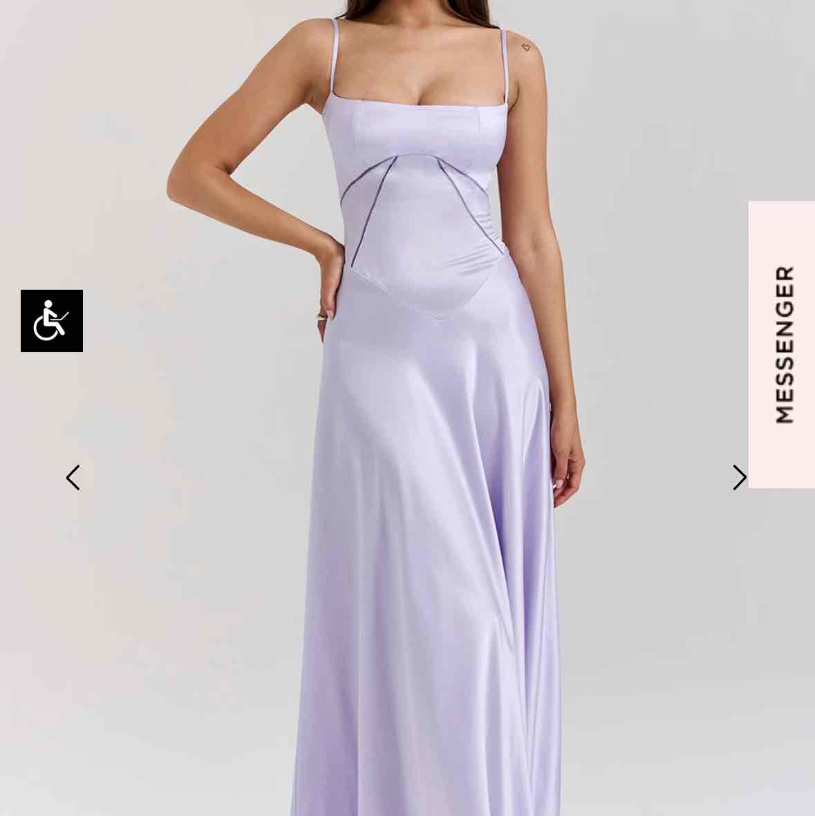 Anabella Orchid Lace Up Maxi Dress