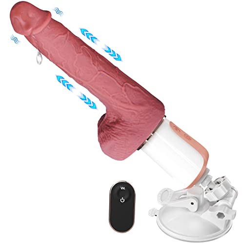 Remote Realistic Thrusting Dildo Machine - Boefous Rock, Thrusting Vibrator with Detachable Suction Cup, Vibrating Dildo with 170° Adjustable Angle, Sex Toys - Machines & Devices for Women
