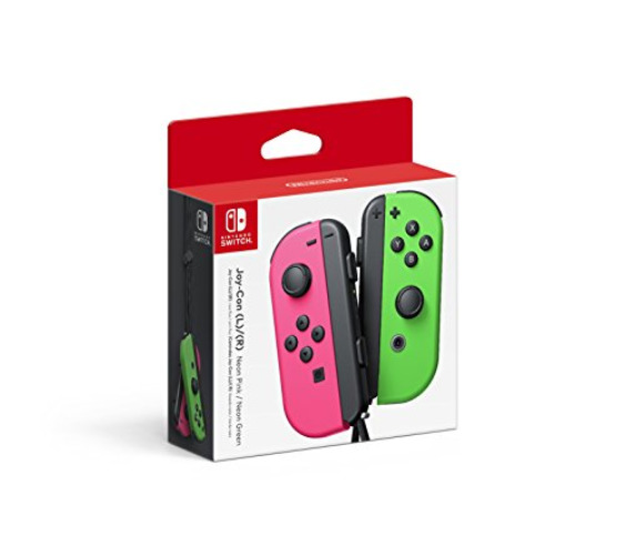 Nintendo Switch Joy-Con (L/R) Neon Pink/ Neon Green - Left and Right Edition - Neon Pink and Green - Left and Right