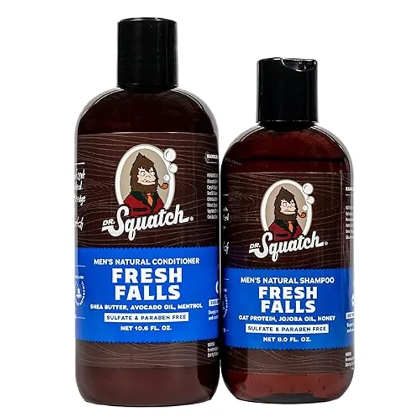 Dr. Squatch Fresh Falls Shampoo + Conditioner Hair Bundle - Fresh Falls