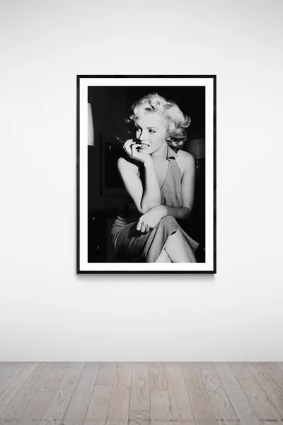 Stunning Marilyn Monroe Matte Print, Movie Star Black White Poster, Celebrity Vintage Classic Beauty, Hollywood Retro Wall Art Decor, Movie
