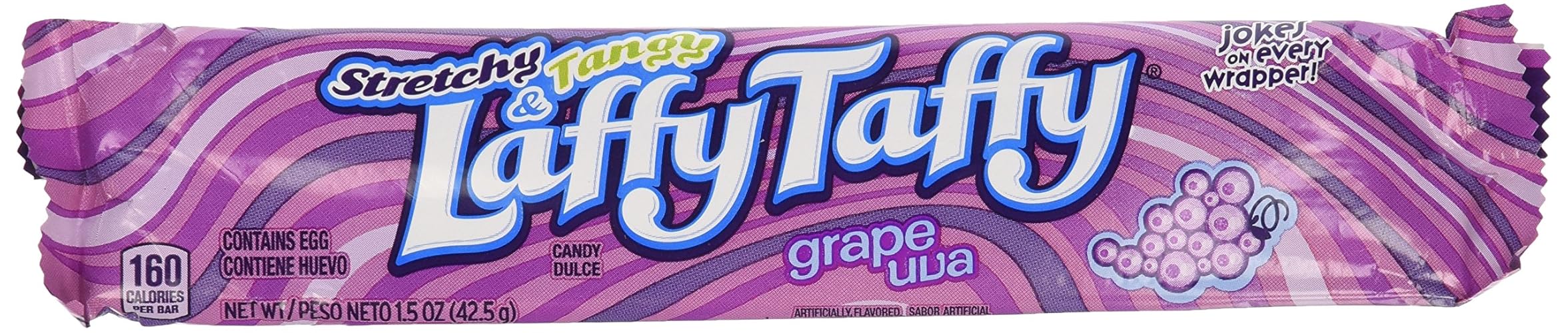 Laffy Taffy Grape Chews Candy, 24 Count