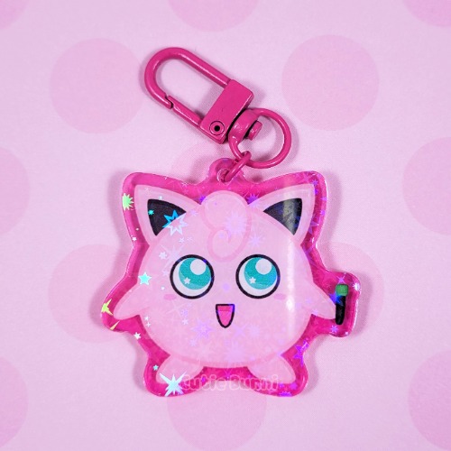 [Pokemon] Jigglypuff Acrylic Charm Keychain