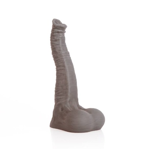 Dexter Liquid Silicone Dildo Medium - Medium / Grey