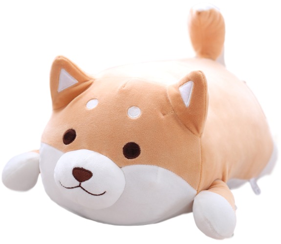 Happy/Sleepy Shibe Plushie (4 VARIANTS, 2 SIZES) - 14" / 36 cm / Happy (Toasted)