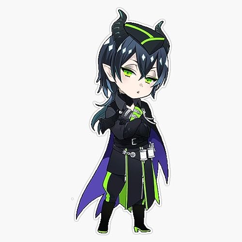 Twisted Wonderland Malleus Draconia- Chibi Sticker Vinyl Waterproof Sticker Decal Car Laptop Wall Window Bumper Sticker 5"