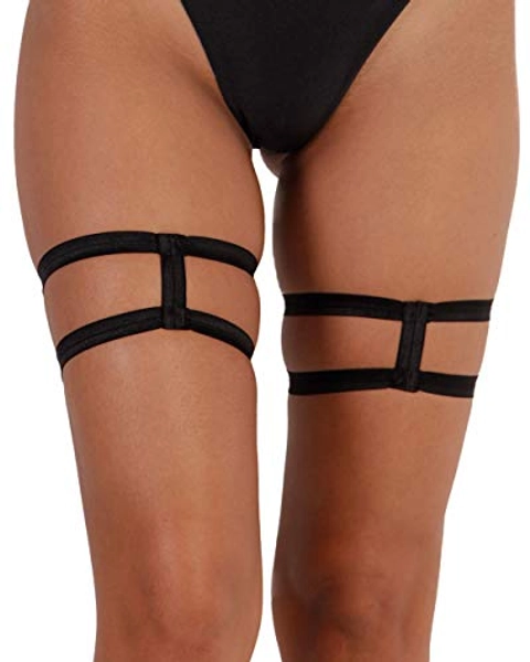 iHeartRaves Strappy Leg Garters for Women Raves, Festivals, Costumes, Dancing