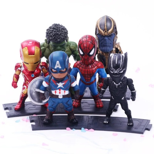 6 Piece Avengers Toys Desk Accessories - 9-10cm / 6pcs/set Aven-gers