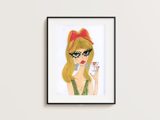 Hand Drawn Original Portrait Commission — Alexandra Yvette