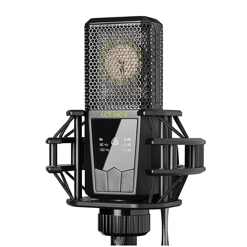 LEWITT LCT 540 S Large-Diaphragm Studio Condenser Microphone - Ultra Low self-Noise - Ideal for Extreme Processing - Low-Cut Filter and Attenuation - Military spec Transport case Included - Microphone