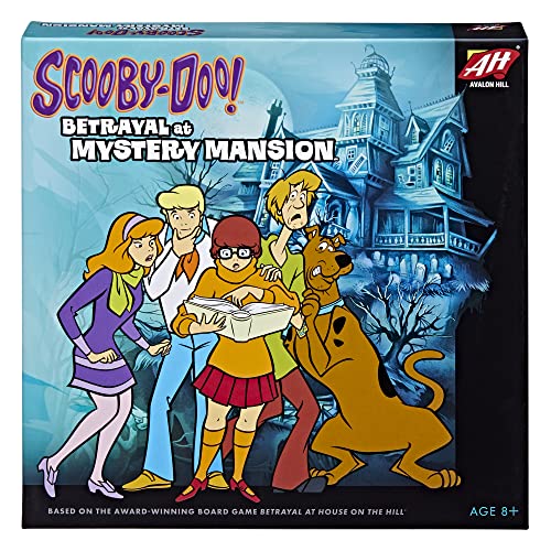 Hasbro Gaming Avalon Hill Scooby Doo in Betrayal at Mystery Mansion | Official Betrayal at House on The Hill Board Game | Ages 8+ Black