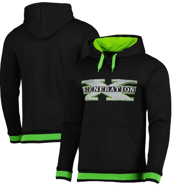 Men's Black D-Generation X Chenille Logo Pullover Hoodie