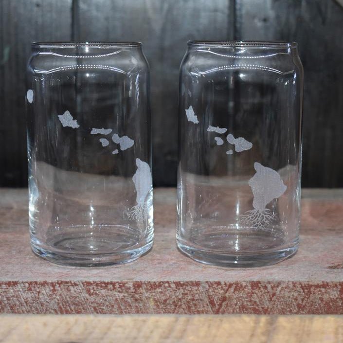 Set of Roots Beer Can Glasses - Set of 2