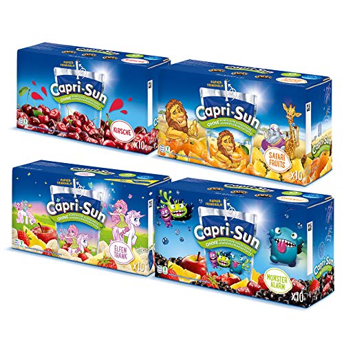 Capri Sun Probierpaket 2 Kirsch, safari Fruit, Elfentrank, Monster
