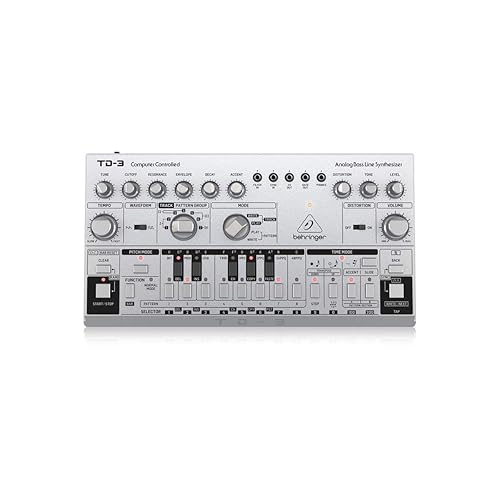 Behringer TD-3-SR Analog Bass Line Synthesizer - Silver - Synthesizer