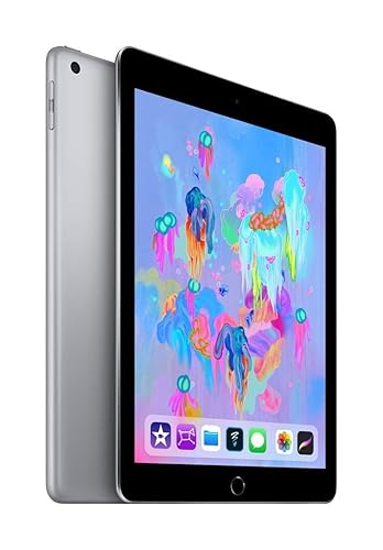 Apple iPad (2018 Model) with Wi-Fi only 32GB Apple 9.7in iPad - Space Gray (Renewed) - Wi-Fi - 32GB - Space Gray