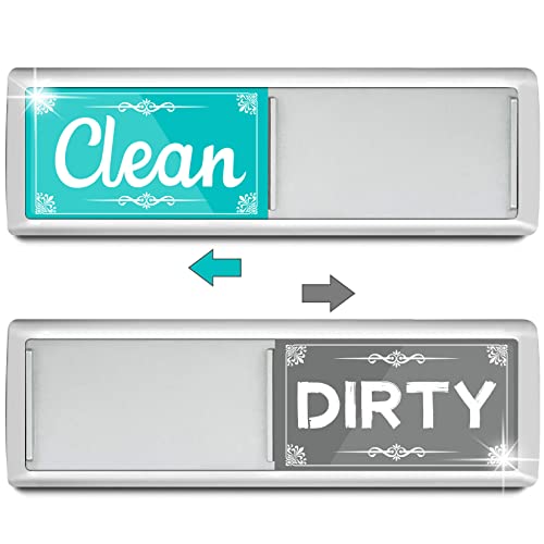 psler Dirty Clean Dishwasher Magnet - Dishwasher Magnet Clean Dirty Sign Magnet for Dishwasher Dish Bin That Says Clean or Dirty Refrigerator for Kitchen Organization and Storage Necessities - Green