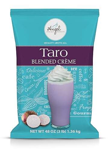 Taro Blended Crème Mix by Angel Specialty Products [3 LB] - Taro - 48 Ounce (Pack of 1)