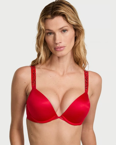 Bombshell Logo Shine Strap Add-2-Cups Push-Up Bra