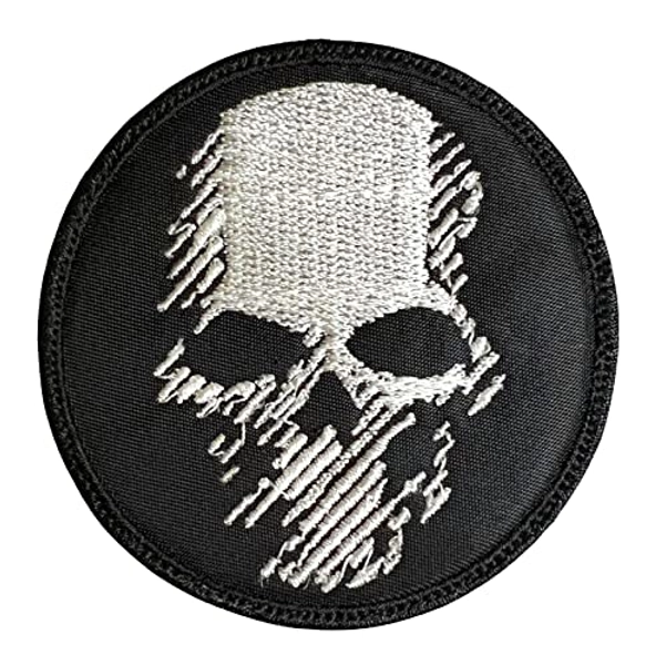 Ghost Recon Wildlands Skull Logo - Funny Tactical Military Morale Embroidered Patch Hook Fastener Backing