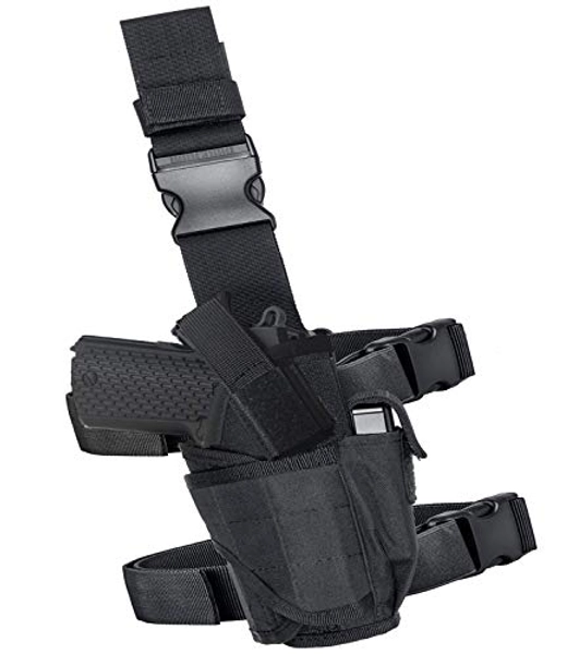 Drop Leg Holster Molle Airsoft Holster Thigh Pistol Gun Holster Tactical Adjustable Right Handed Carlebben