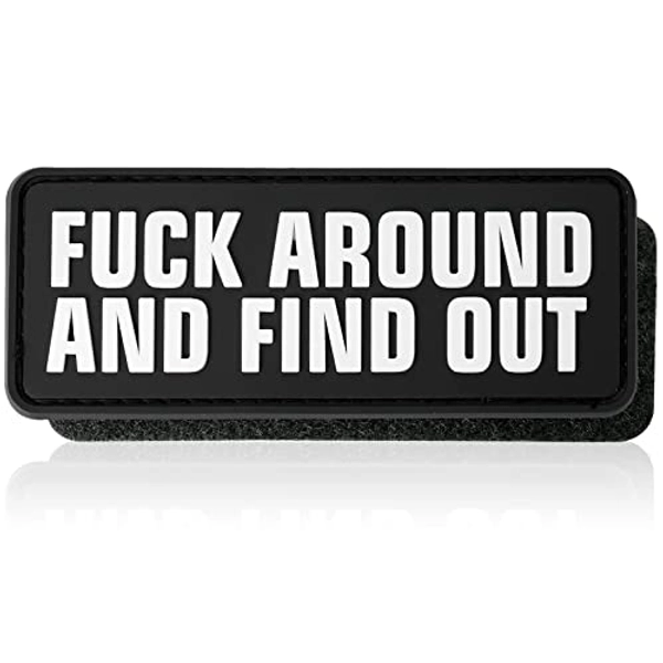 FAFO PVC Patch - 1 Pc Fuck Around and Find Out Patch, Funny Tactical Patch,  Military Morale Hook and Loop Patch for Backpacks, Dog Harnesses, Army