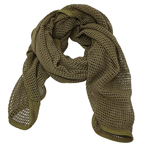 Arcturus Sniper Veil | Tactical Scarf to Camouflage Your Neck, Face & Head | 100% Cotton - 48" x 40" - Olive Drab