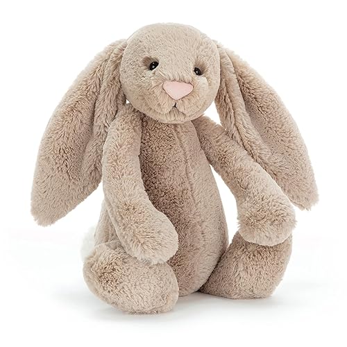 Jellycat Bashful Beige Bunny Stuffed Animal, Large 14 inches - Rabbit and Bunny Plush Toy - Classic Children's Gift - Large - 14"