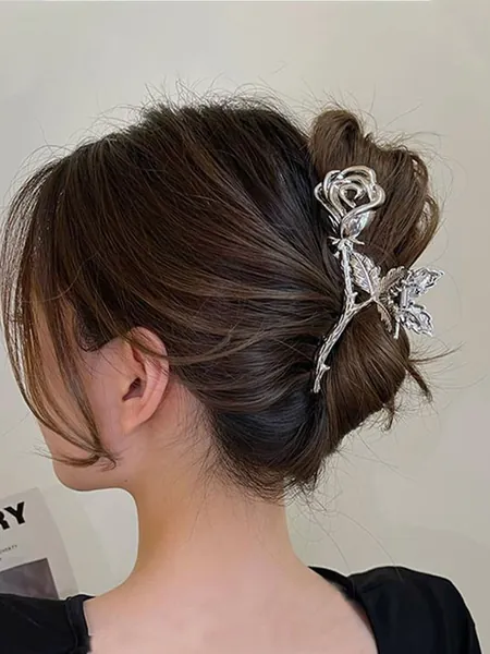 ROMWE Haarklammer mit Rose Design
